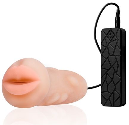 Мастурбатор-ротик с вибрацией REALSTUFF VIBRATING MASTURBATOR MOUTH - Dream Toys - в Чебоксарах купить с доставкой