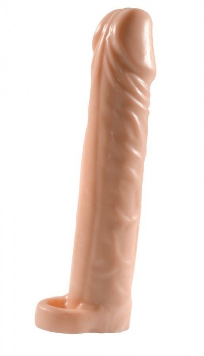Телесная насадка-удлинитель Extension sleeve с подхватом - 17 см. - Sitabella - в Чебоксарах купить с доставкой