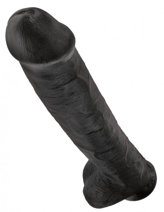 Чёрный фаллоимитатор-гигант 15  Cock with Balls - 40,6 см. - Pipedream