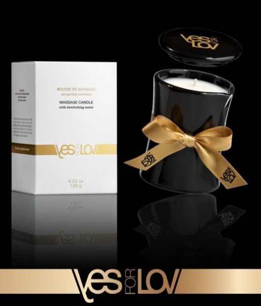 Массажная аромасвеча BEWITCHING MASSAGE CANDLE - 120 мл. - YESforLOV - купить с доставкой в Чебоксарах