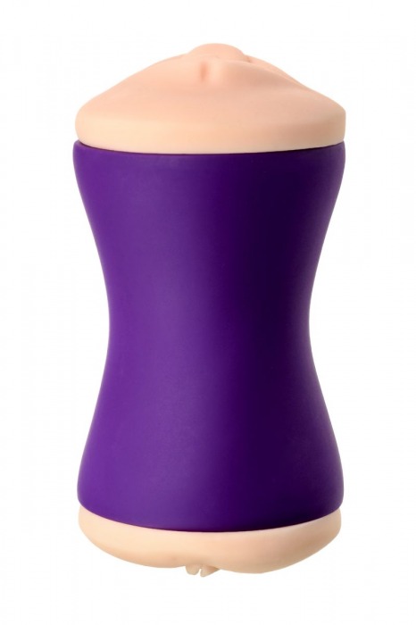 Двухсторонний мастурбатор JOS YARA в фиолетовой колбе - JOS - в Чебоксарах купить с доставкой