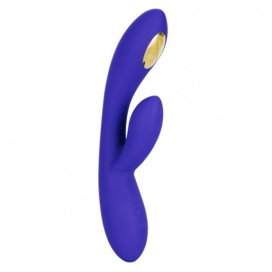 Фиолетовый вибратор с функцией электростимуляции Intimate E-Stimulator Dual Wand - 21,5 см. - California Exotic Novelties - купить с доставкой в Чебоксарах