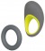 Набор из двух сероых эрекционных колец Link Up Edge - California Exotic Novelties - в Чебоксарах купить с доставкой