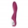 Малиновый вибромассажер для стимуляции G-точки Heated Thrill - 20,6 см. - Satisfyer купить в Чебоксарах с доставкой в Orgasmix.ru Малиновый вибромассажер для стимуляции G-точки Heated Thrill - 20,6 см. - Satisfyer