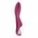 Малиновый вибромассажер для стимуляции G-точки Heated Thrill - 20,6 см. - Satisfyer купить в Чебоксарах с доставкой в Orgasmix.ru Малиновый вибромассажер для стимуляции G-точки Heated Thrill - 20,6 см. - Satisfyer