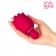 Малиновый клиторальный вибростимулятор-бутон - 10,6 см. - Bior toys
