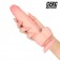 Телесный фаллоимитатор с подошвой-присоской - 22 см. - Bior toys
