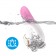 Бело-розовый вибромассажер-уточка - 16,2 см. - Silicone Toys