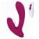 Бордовый вибратор для точки G с вакуум-волновой стимуляцией клитора Venus - HOT planet купить в Чебоксарах с доставкой в Orgasmix.ru Бордовый вибратор для точки G с вакуум-волновой стимуляцией клитора Venus - HOT planet