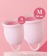 Набор из 2 розовых менструальных чаш Aura - HOT planet - купить с доставкой в Чебоксарах Набор из 2 розовых менструальных чаш Aura - HOT planet - купить с доставкой в Чебоксарах