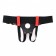 Красные кожаные трусики для страпона - БДСМ Арсенал - купить с доставкой в Чебоксарах