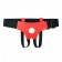Красные кожаные трусики для страпона - БДСМ Арсенал - купить с доставкой в Чебоксарах