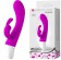 Лиловый вибратор Freda с зайчиком - 18,9 см. - Baile купить в Чебоксарах с доставкой в Orgasmix.ru Лиловый вибратор Freda с зайчиком - 18,9 см. - Baile