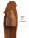 Коричневая насадка на член 2  Silicone X-tension - 20,3 см. - Pipedream - в Чебоксарах купить с доставкой