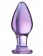 Стеклянная анально-вагинальная пробка - 11 см. - Sexus купить с доставкой в интернет-магазине Orgasmix в Чебоксарах Стеклянная анально-вагинальная пробка - 11 см. - Sexus