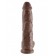 Большой коричневый фаллоимитатор с мошонкой 10 Cock with Balls на присоске - 25,4 см. - Pipedream купить с доставкой в интернет-магазине Orgasmix в Чебоксарах Большой коричневый фаллоимитатор с мошонкой 10 Cock with Balls на присоске - 25,4 см. - Pipedream